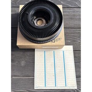 Kodak Rotary Slide Tray Carousel for Projectors 80 Count Keystone w/ID Sheet Vtg